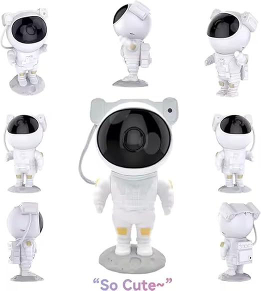Astronaut Projector with Remote – Nebula Night Light for Kids & Adults, 360° Rotation, Timer Function for Bedroom, Home, or Party Use