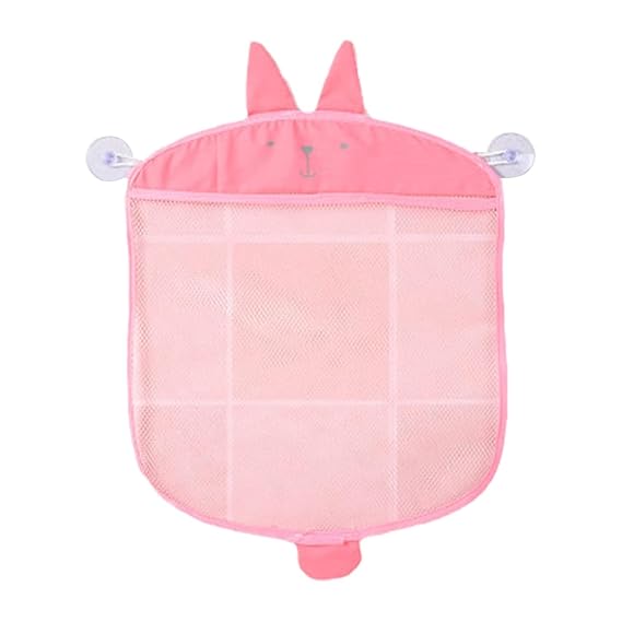 Bath Toy Quick Dry Hanging Net Bathtub Storage with 2 Suction Cups Quick Drying Toy Holder