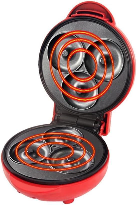 Mini Donut Maker Machine | Non-Stick Electric Donut Press | Fast Baking with Double-Sided Heating Plates