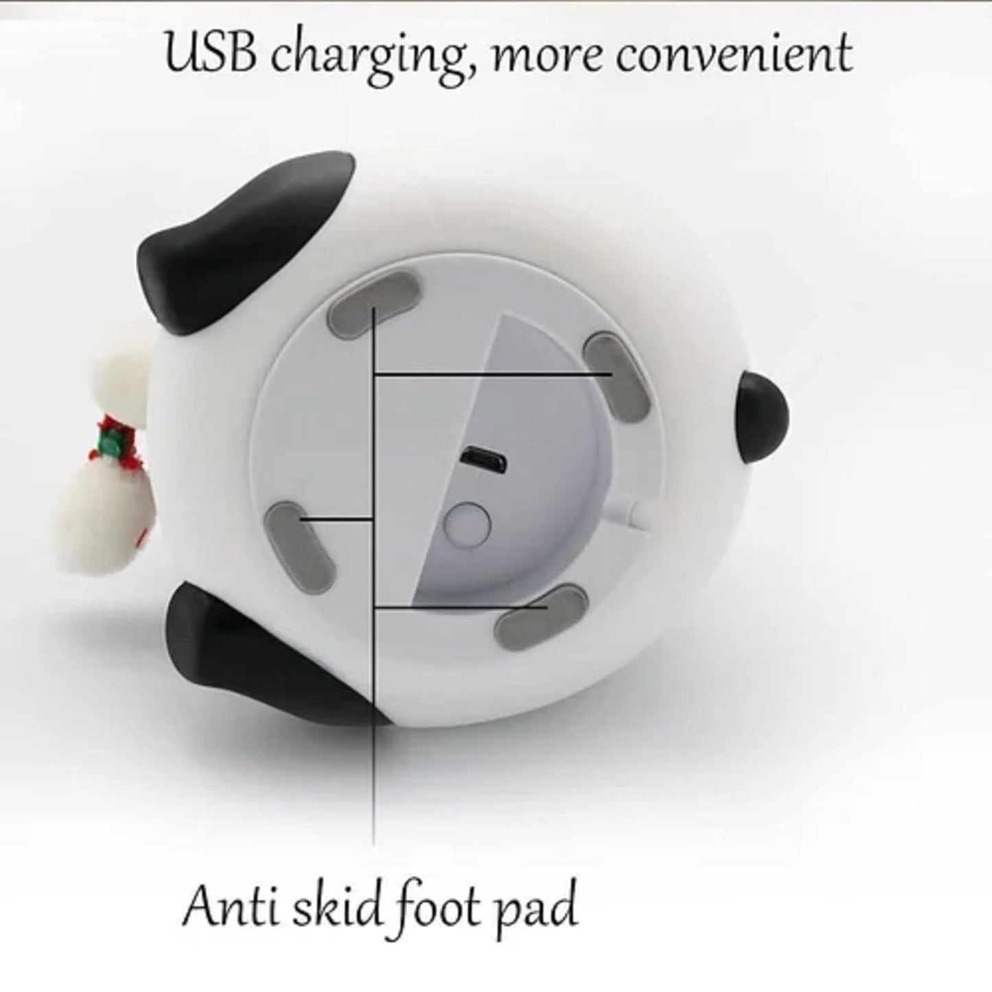 Silicone Panda Night Lamp for Kids – Color Changing LED Nursery Light, BPA-Free, Tap Control, Soft & Safe for Baby Room