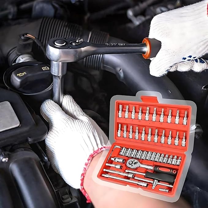 46-Piece Interchangeable Multipurpose Mini Screwdriver Set – Magnetic Bits, Reversible Handle, and Premium Repair Tools Kit