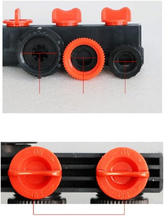 4 Way Water Tap Connector