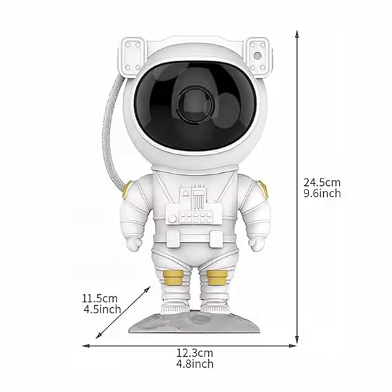 Astronaut Projector with Remote – Nebula Night Light for Kids & Adults, 360° Rotation, Timer Function for Bedroom, Home, or Party Use