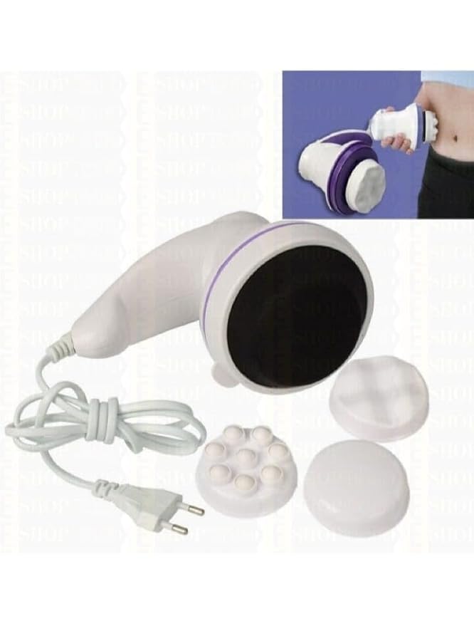Full Body Massager with 4 Attachments – Deep Tissue Pain Relief & Muscle Relaxation for Shoulders, Neck, Abs, Hips, Legs & Feet