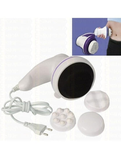 Full Body Massager with 4 Attachments – Deep Tissue Pain Relief & Muscle Relaxation for Shoulders, Neck, Abs, Hips, Legs & Feet