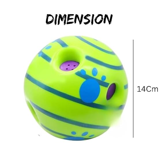 Interactive Dog Toys Ball Giggle Squeaky Ball Dog Toys - (Giggle Ball, Large 5.5inch) Medium and Large Breeds, Helps Keep Dogs Happy, Healthy