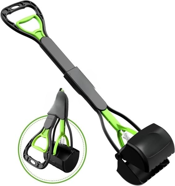 Folding Dog Poop Scooper, Pet Waste Potty Picker, Large, 24 Inches, Color May Vary
