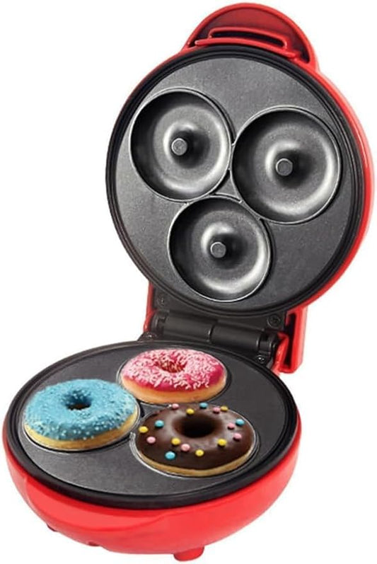 Mini Donut Maker Machine | Non-Stick Electric Donut Press | Fast Baking with Double-Sided Heating Plates