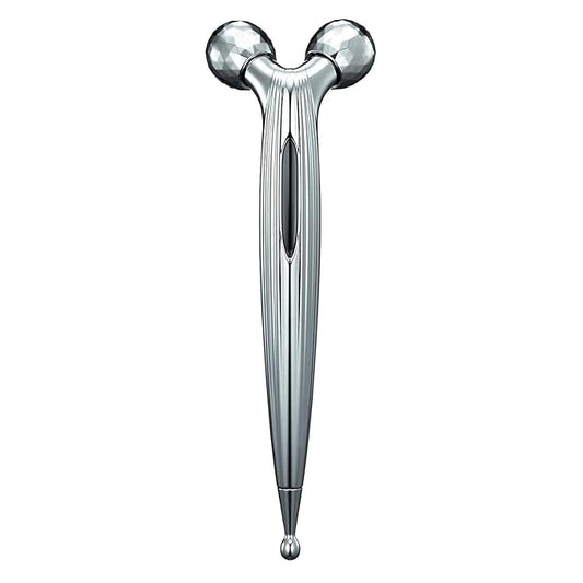Roller Massager for Face | Chrome Ball Facial Massager for Toning, Lifting & Contouring | Natural Skincare Tool for Radiant Skin