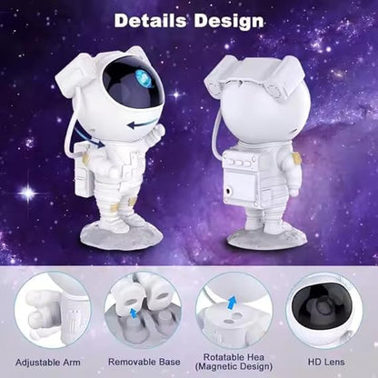 Astronaut Projector with Remote – Nebula Night Light for Kids & Adults, 360° Rotation, Timer Function for Bedroom, Home, or Party Use