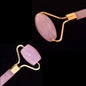 Rose Quartz Roller and Gua Sha Set - Anti-Aging Facial Roller for Face, Dark Circles & Puffiness - Natural Rose Quartz Massager for Smooth Skin, Contouring, and Relaxation