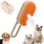 Pet Steam Brush for Dogs & Cats – 3-in-1 Electric Water Brush with Soft Silicone Massage, Grooming & Spa Cleaning | USB Rechargeable