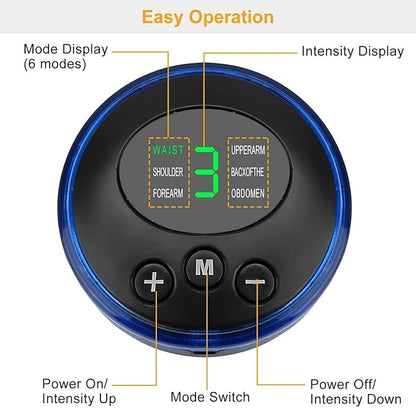 Advanced EMS Foot Massage Pad – Rechargeable Electric Therapy Device for Foot Pain Relief, Muscle Stimulation, and Relaxation at Home, Office, or While Traveling
