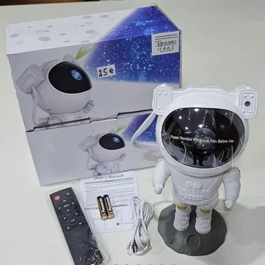 Astronaut Projector with Remote – Nebula Night Light for Kids & Adults, 360° Rotation, Timer Function for Bedroom, Home, or Party Use