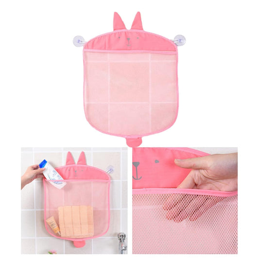 Bath Toy Quick Dry Hanging Net Bathtub Storage with 2 Suction Cups Quick Drying Toy Holder