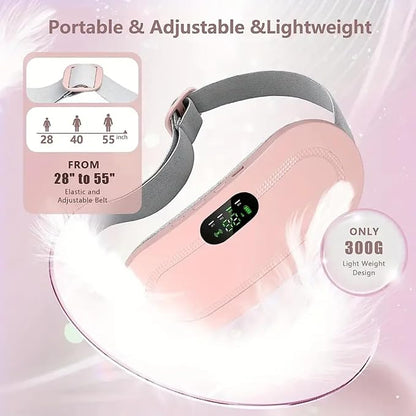 Period Pain Relief Heating Belt | Rechargeable Electric Heat Pad for Menstrual Cramps | Soft, Adjustable, Portable Design