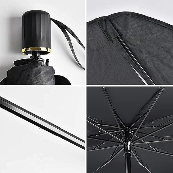 Car Windshield Sunshade Umbrella – Foldable Front Window Cover for Sun Protection & Heat Block, Universal Fit for Most Vehicles