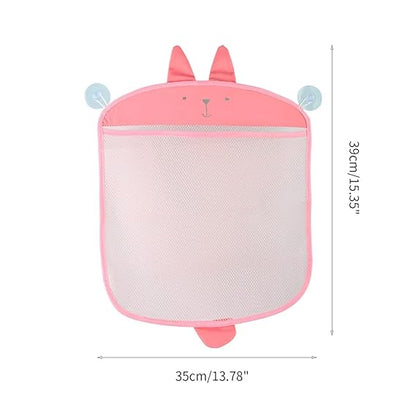 Bath Toy Quick Dry Hanging Net Bathtub Storage with 2 Suction Cups Quick Drying Toy Holder