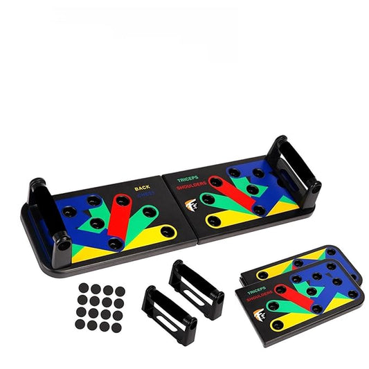 12-in-1 Multifunction Push-Up Board – Professional Pushup Stand for Men & Women | Home Gym Workout Equipment for Chest, Arms, Back, Core | Bodybuilding Fitness Tool (Multicolor)