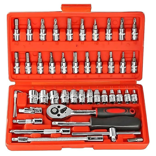 46-Piece Interchangeable Multipurpose Mini Screwdriver Set – Magnetic Bits, Reversible Handle, and Premium Repair Tools Kit