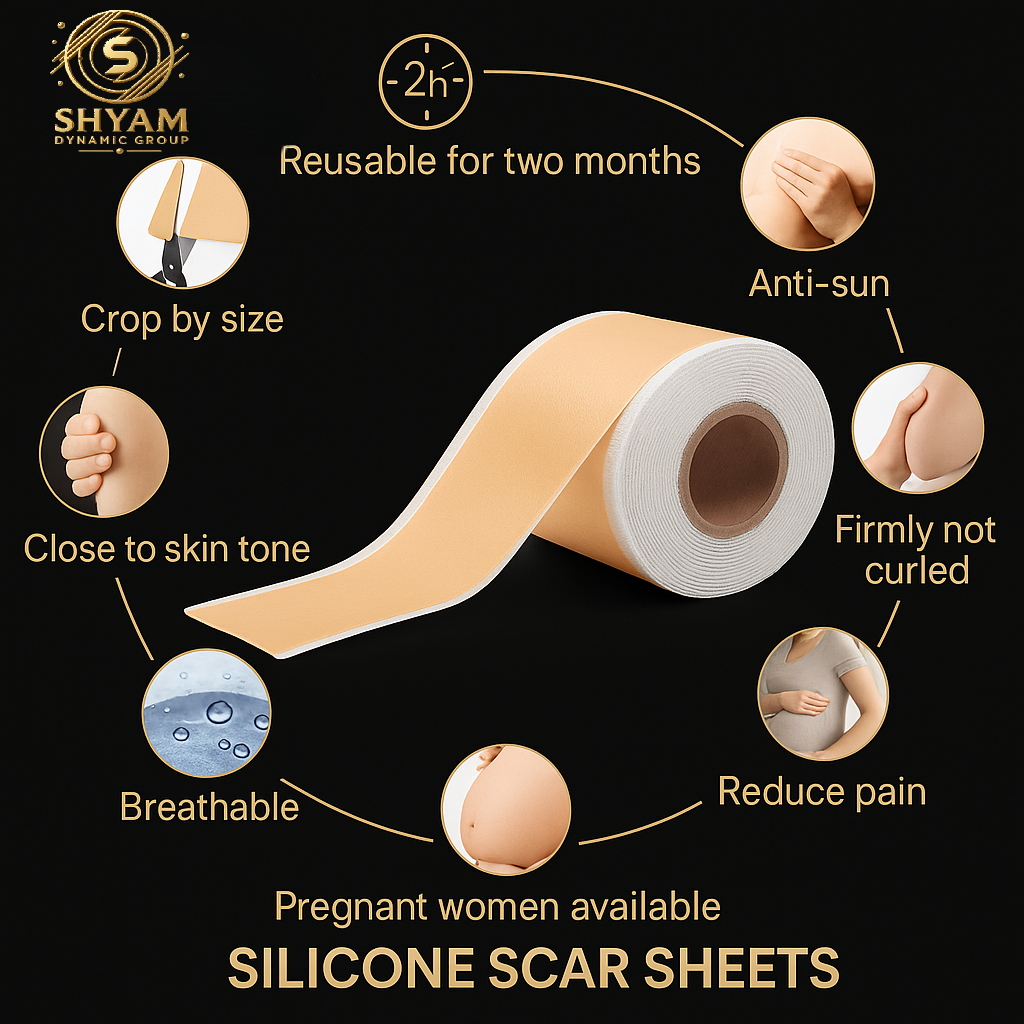 Professional Silicone Scar Tape – Reduces Appearance of Scars from Surgery, Burns, Cuts & Acne – Doctor Recommended
